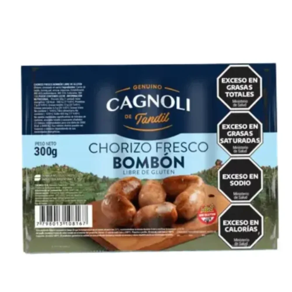 Chorizo Fresco Bombom al Vacio 300G Cagnoli