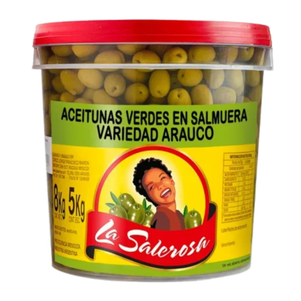 ACEITUNAS VERDES ARAUCO N° 1 *5KG LA SALEROSA