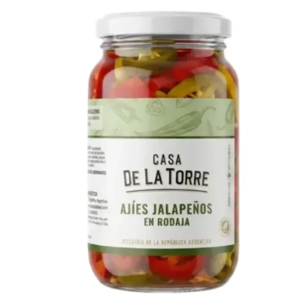 AJIES JALAPEÑOS EN RODAJA *300G CASA DE LA TORRE