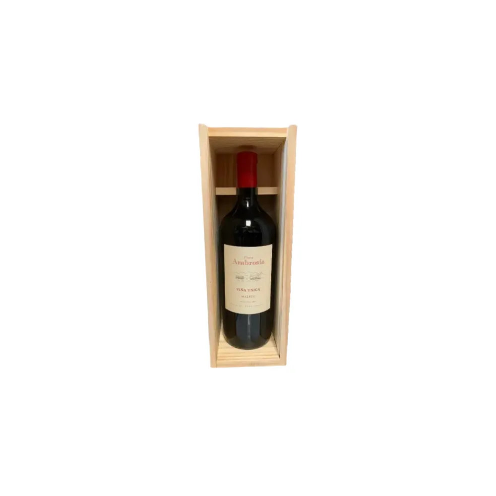 AMBROSIA VIÑA UNICA MALBEC ESTUCHE MADERA *1500ML