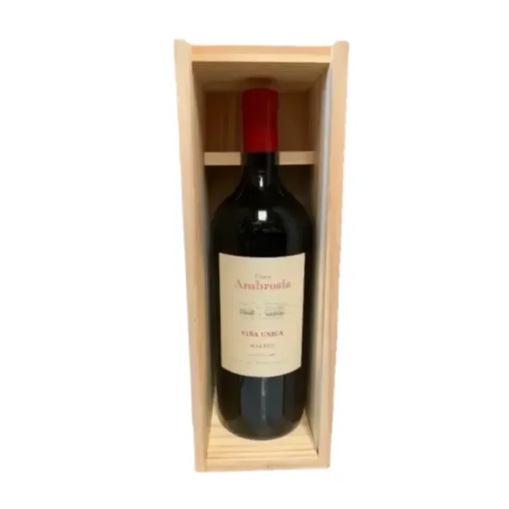 AMBROSIA VIÑA UNICA MALBEC ESTUCHE MADERA *1500ML