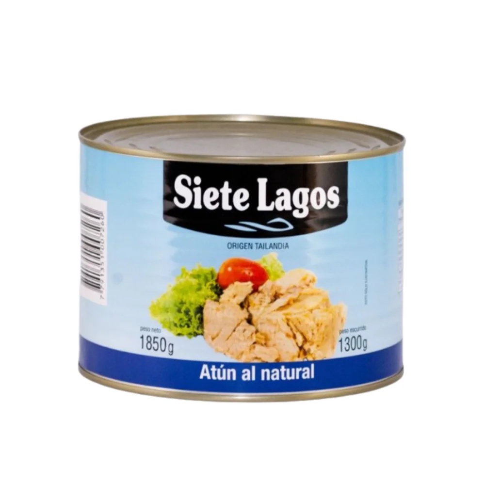 R1) ATUN EN TROZOS AL NATURAL *1850G LATA SIETE LAGOS