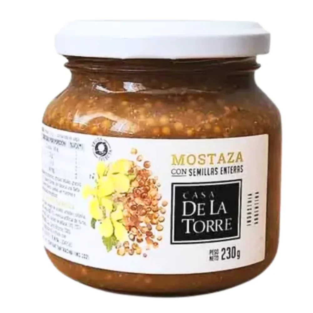 Mostaza con Semillas Enteras 230G Casa de la Torre