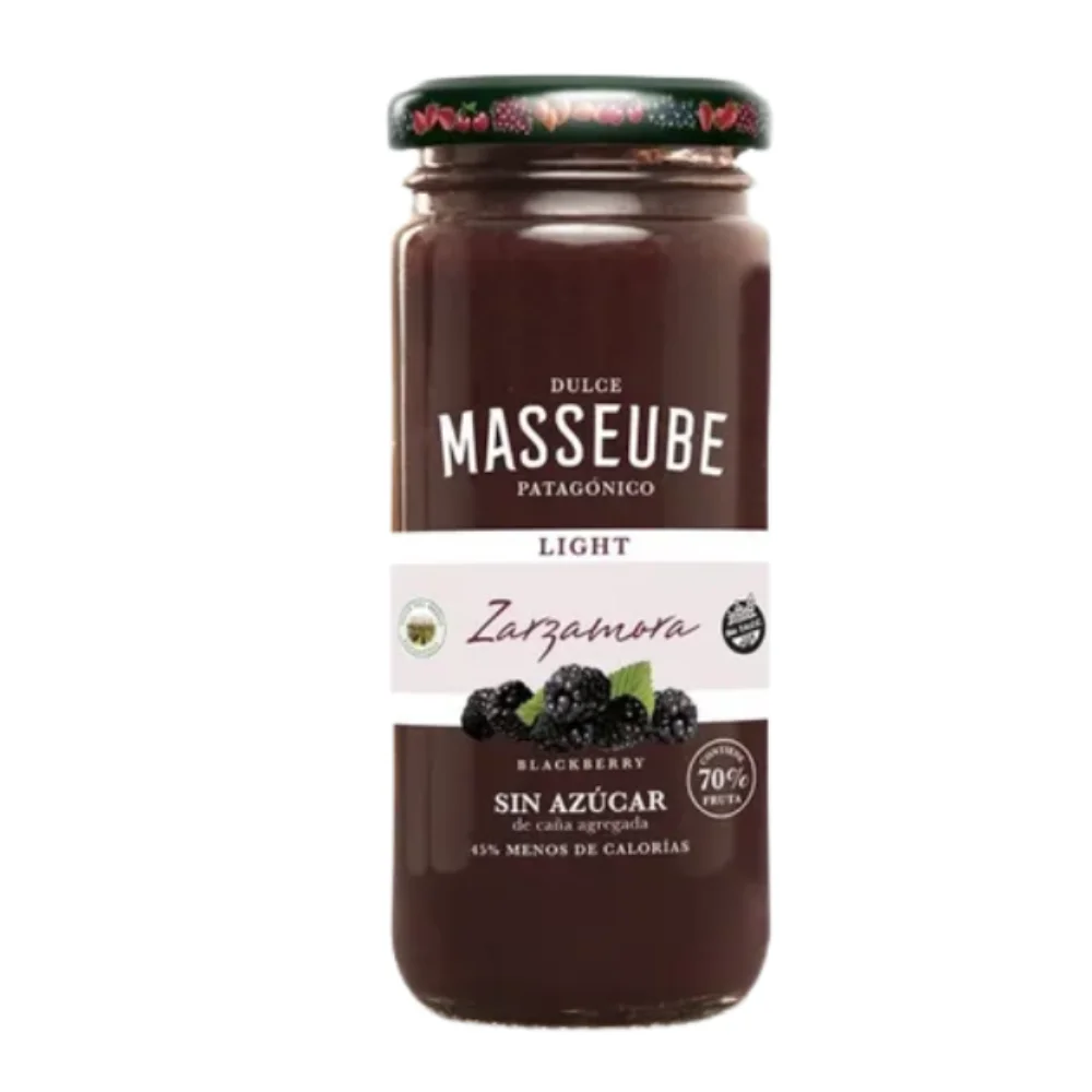 Dulce de Zarzamora Light Organico 260G Masseube