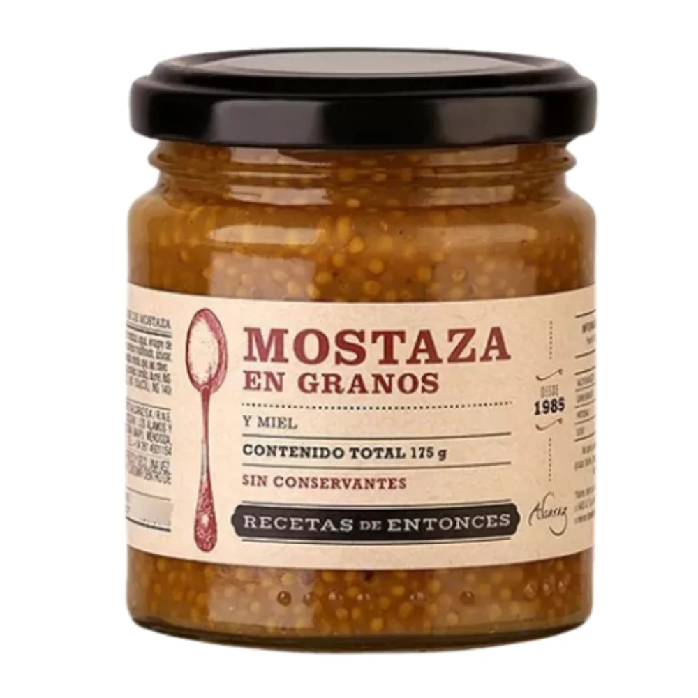 Mostaza en Granos con Miel 175G Recetas