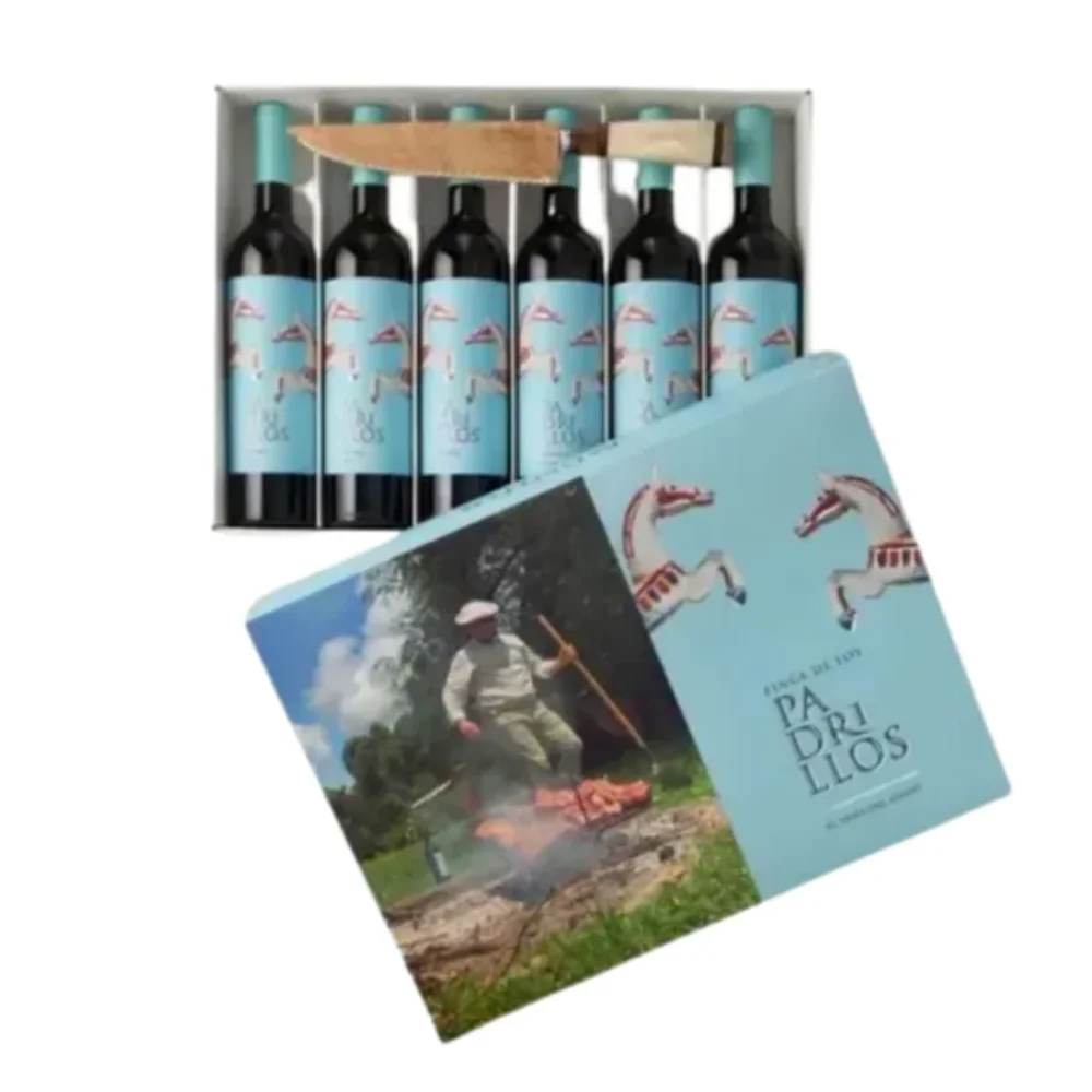 Padrillos Malbec Caja X6 Bot 750ML + Cuchillo