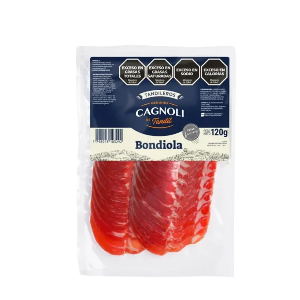 BONDIOLA FETEADA *120G CAGNOLI