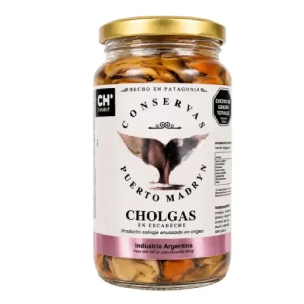 CHOLGAS EN ESCABECHE *360G CONSERVAS PUERTO MADRYN