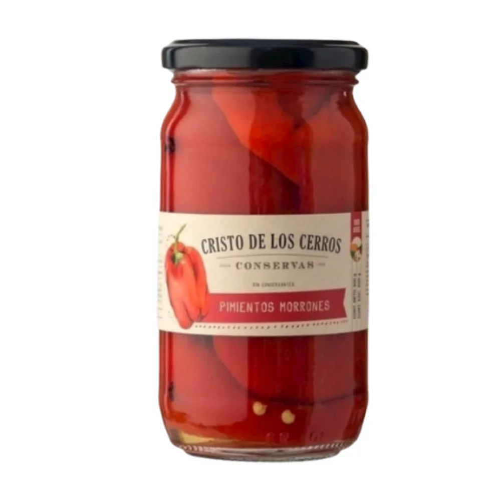 Pimientos Morrones Enteros Pelados 300G Cristo