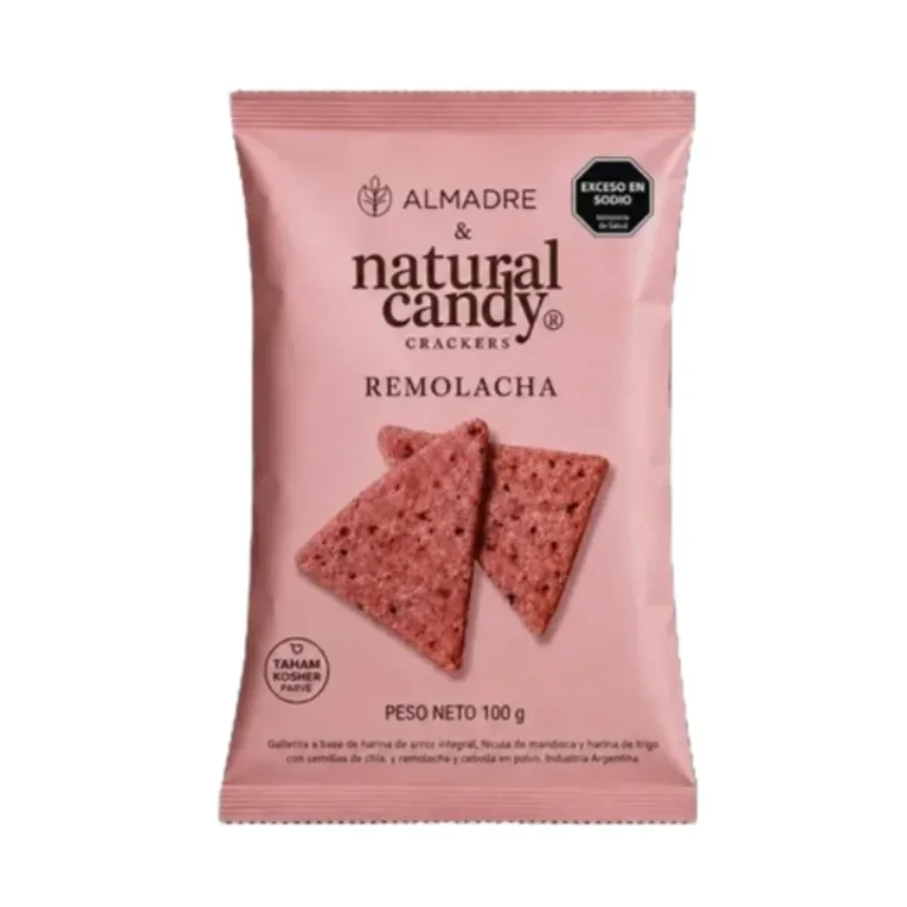 CRACKERS REMOLACHA *100GR NATURAL CANDY