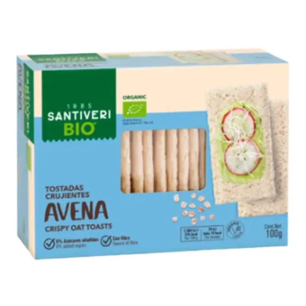 TOSTADAS DE AVENA *100GR SANTIVERI BIO