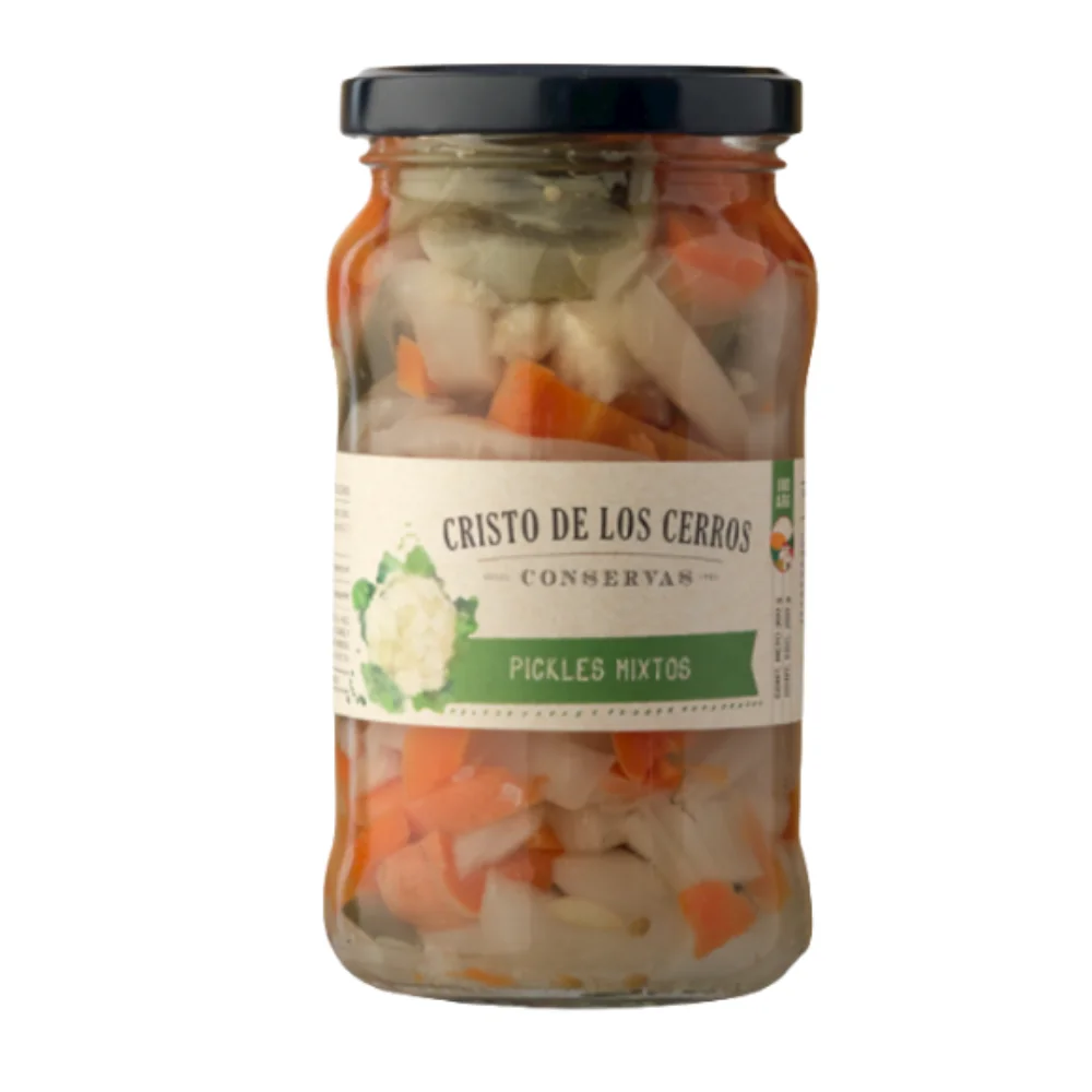 PICKLES MIXTOS EN VINAGRE DE ALCOHOL *300G CRISTO