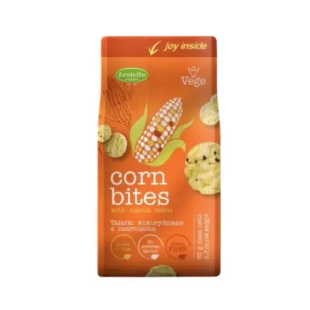 SNACK DE MAIZ CON SEMILLAS DE NIELLA *65GR LESTELLO