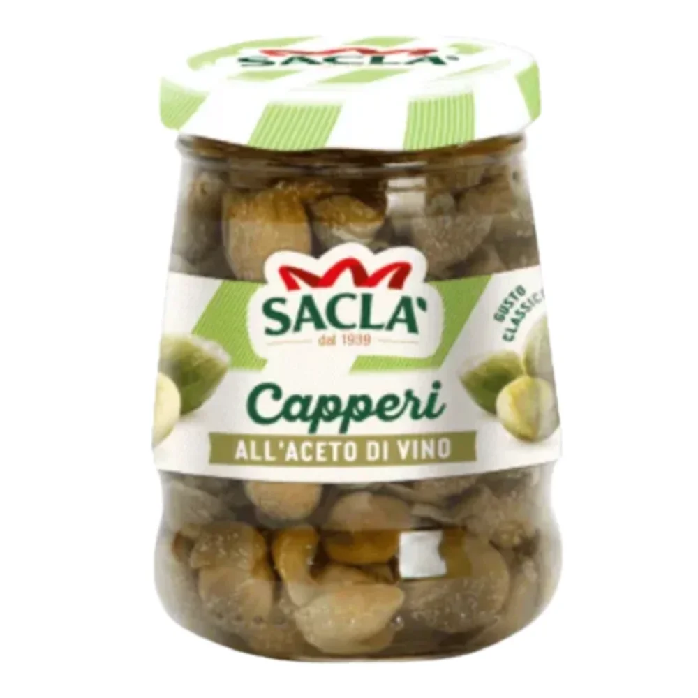 Capperi All Aceto Di Vino 106G Vidrio Sacla