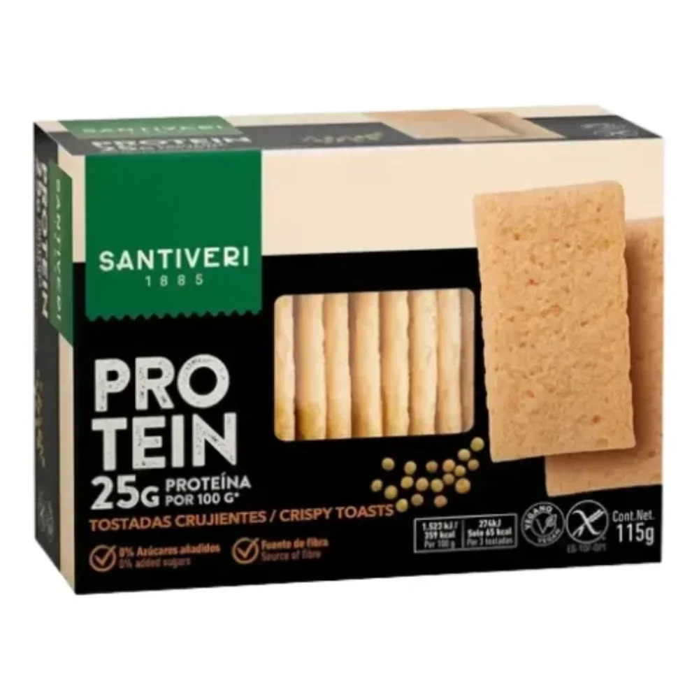TOSTADAS PROTEICAS *115GR *100GR SANTIVERI BIO