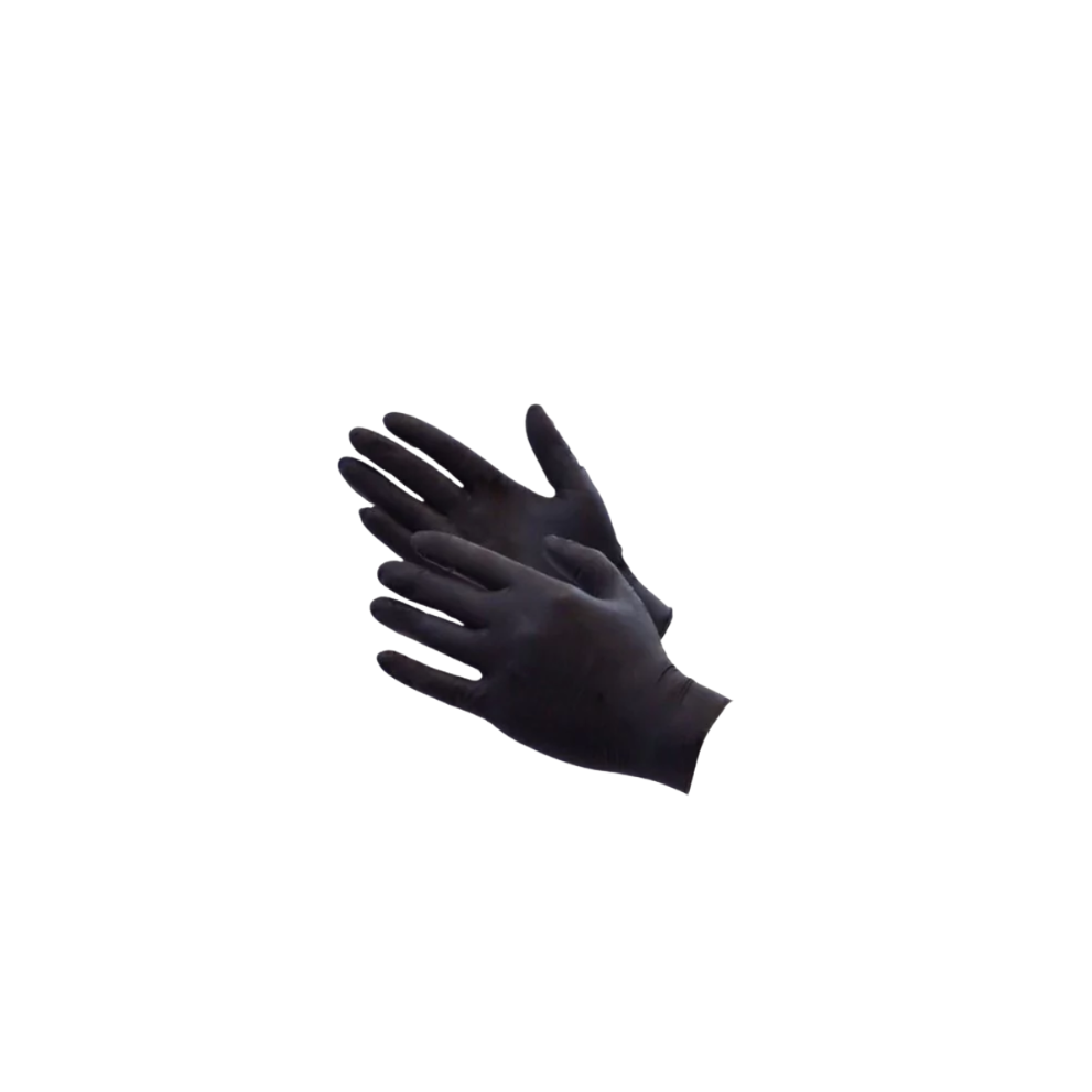 GUANTES DE NITRILO NEGRO TALLE L * CAJA x100