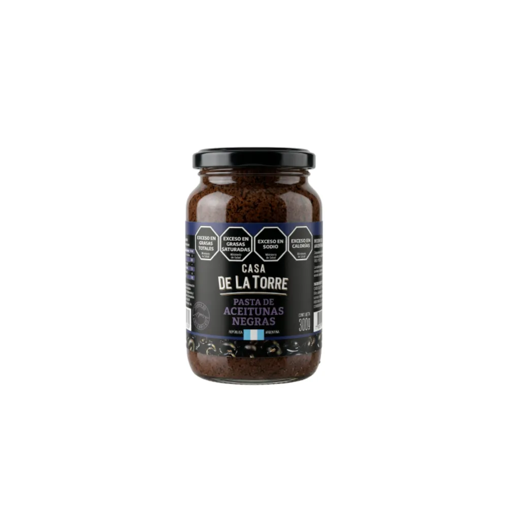 PASTA DE ACEITUNAS NEGRAS *300G CASA DE LA TORRE