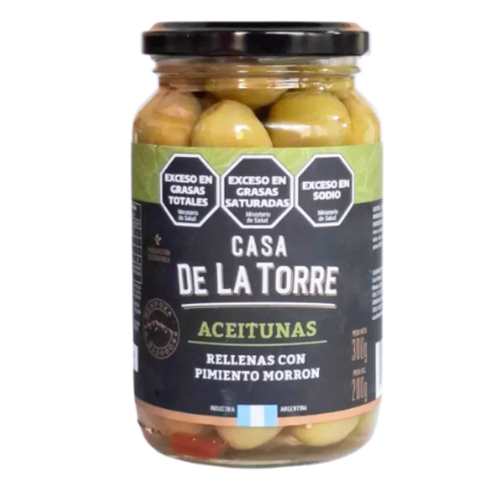 Aceitunas Rellenas con Morron 300G Casa de la Torre