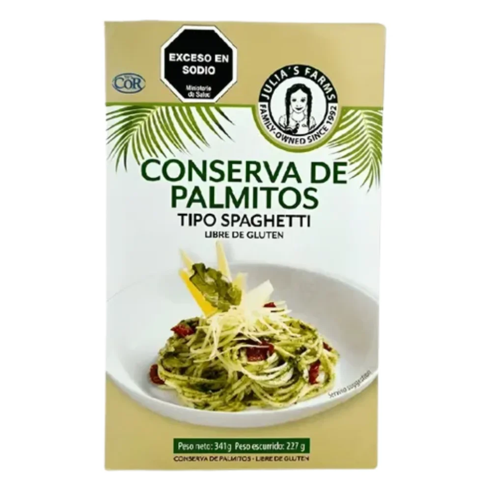 R1) CONSERVA DE PALMITOS TIPO SPAGHETTI *227GR JULIA'S FARMS